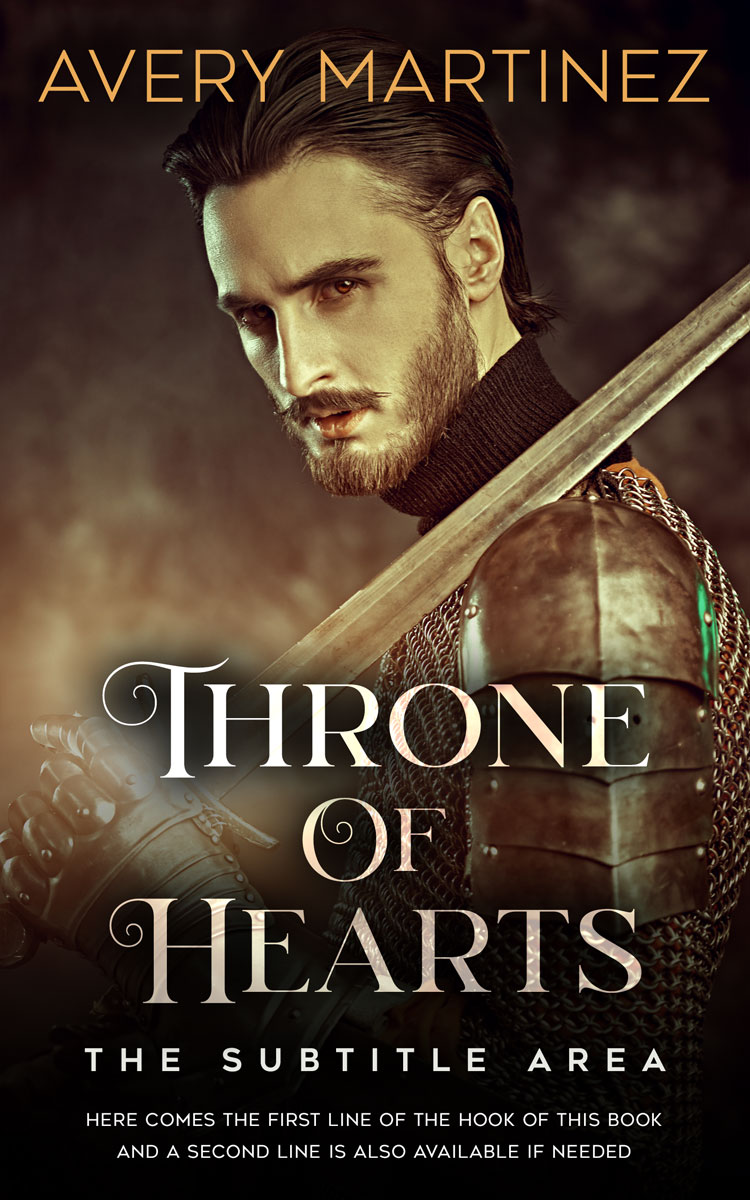 2D view of Premade Fantasy Book Cover - Night Rider