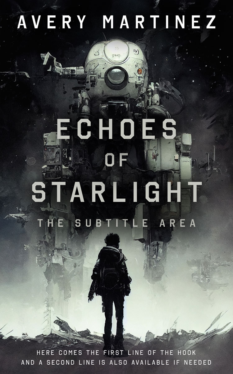 2D view of Premade Science Fiction Book Cover - Clay Ash