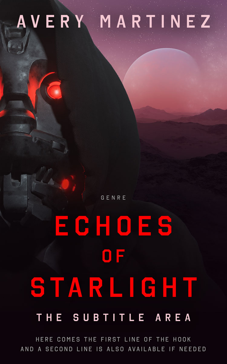 2D view of Premade Science Fiction Book Cover - Contessa