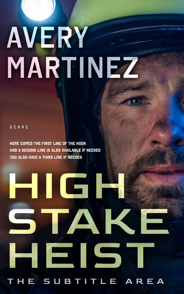 2D view of Premade Action & Adventure Book Cover - Cinder