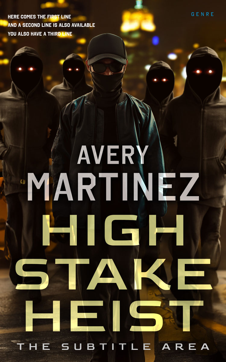 2D view of Premade Mystery & Thriller & Suspense Book Cover - Karaka