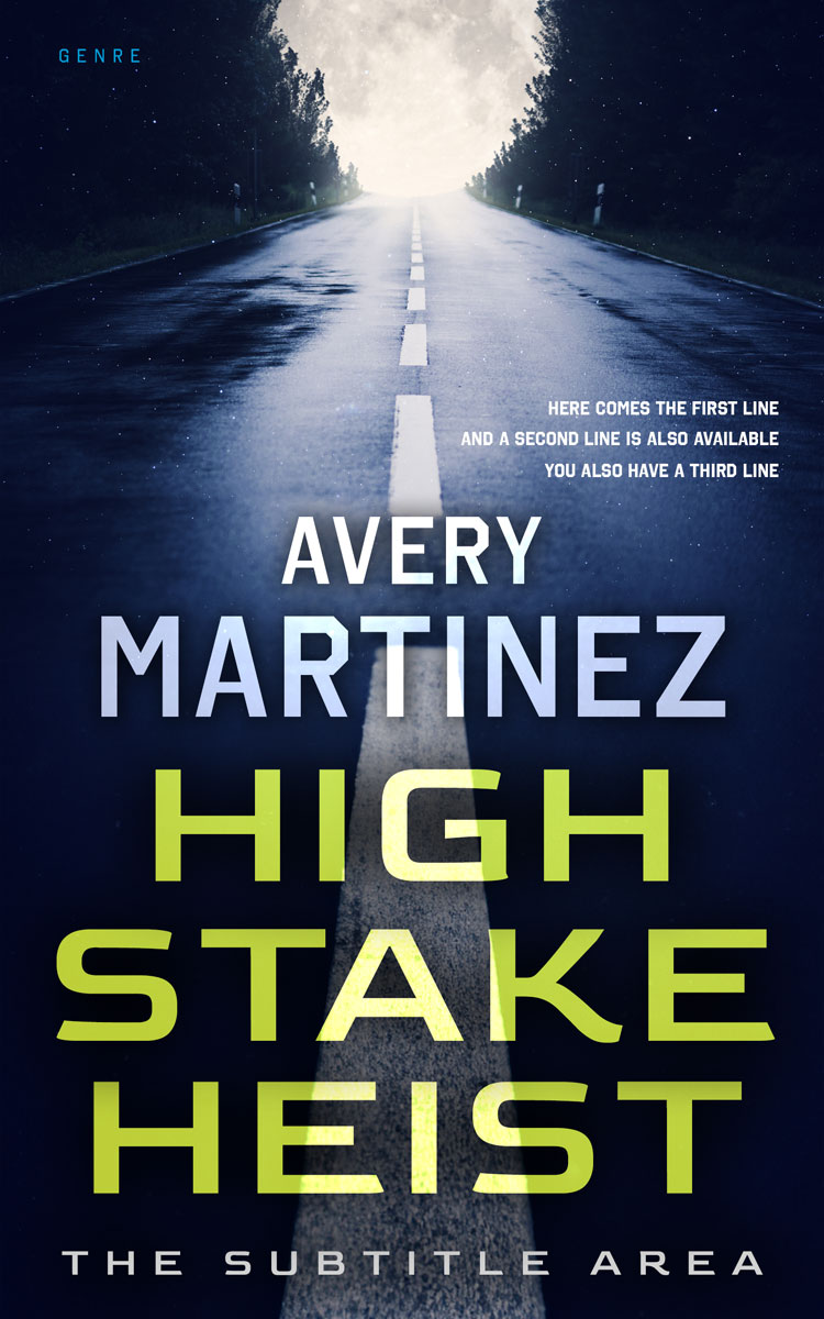 2D view of Premade Mystery & Thriller & Suspense Book Cover - Green Mist