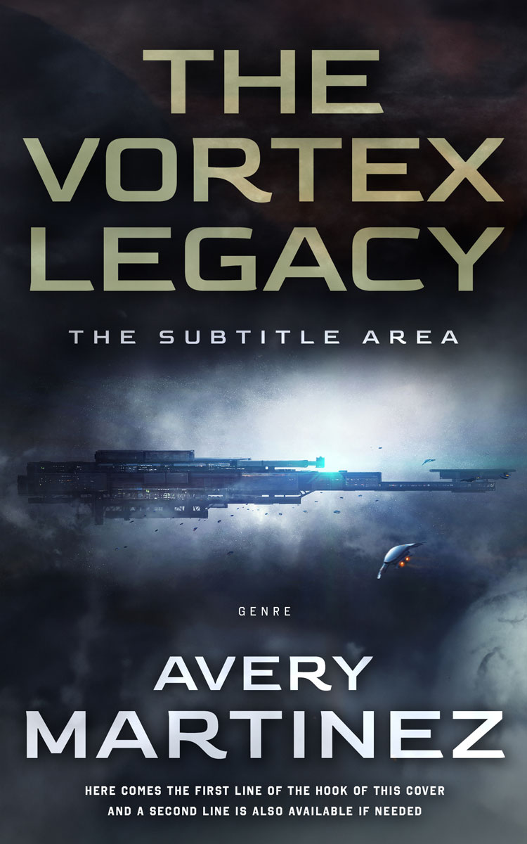 2D view of Premade Science Fiction Book Cover - Shark