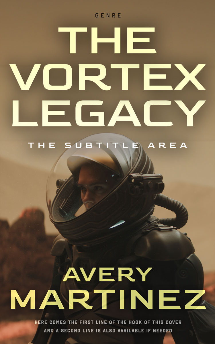 2D view of Premade Science Fiction Book Cover - Shadow