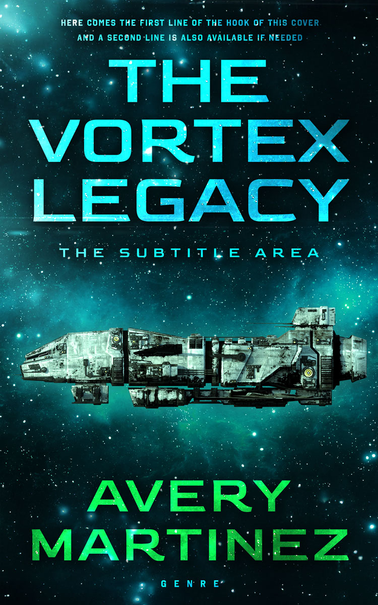 2D view of Premade Science Fiction Book Cover - Black Pearl