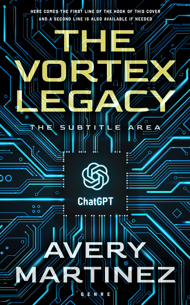 2D view of Premade Business Book Cover - Firefly