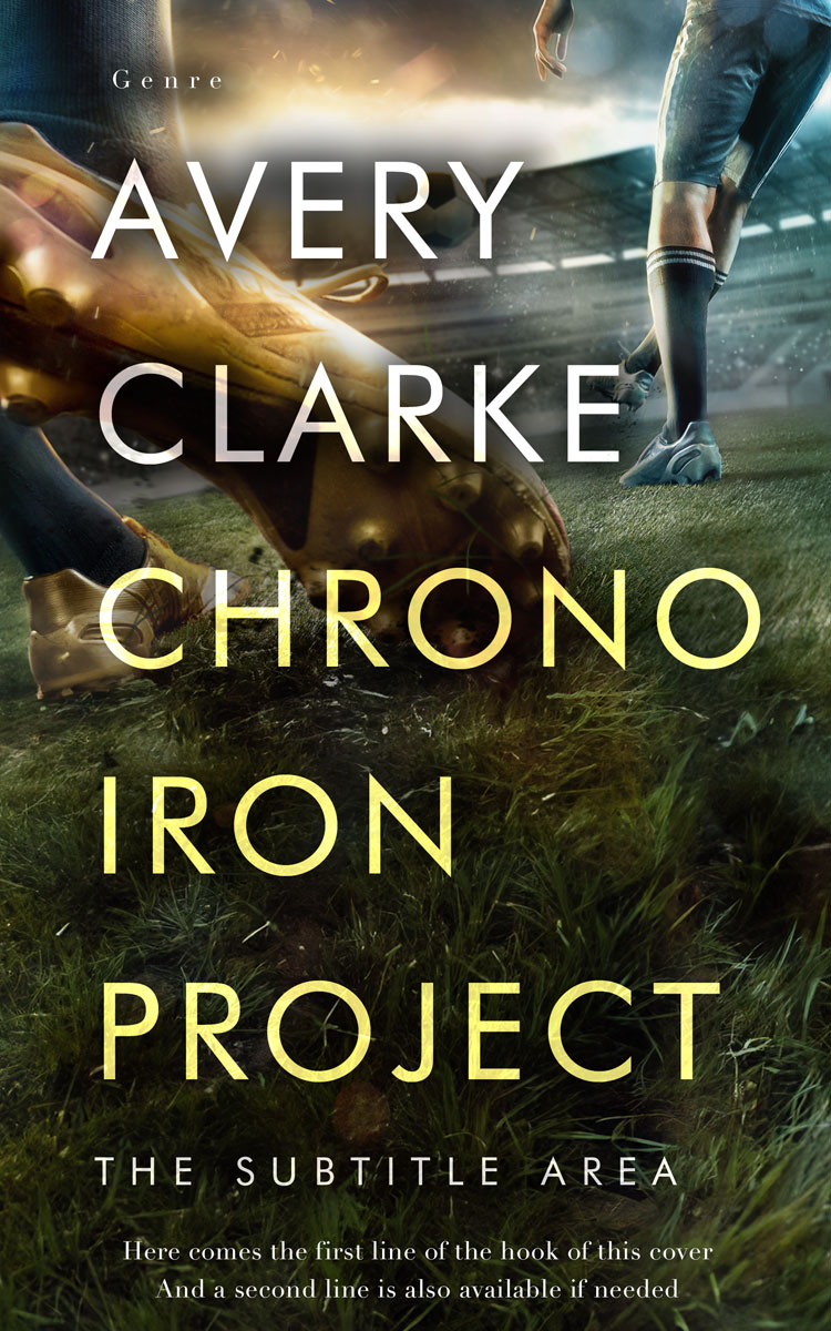 2D view of Premade Action & Adventure Book Cover - Rangoon Green