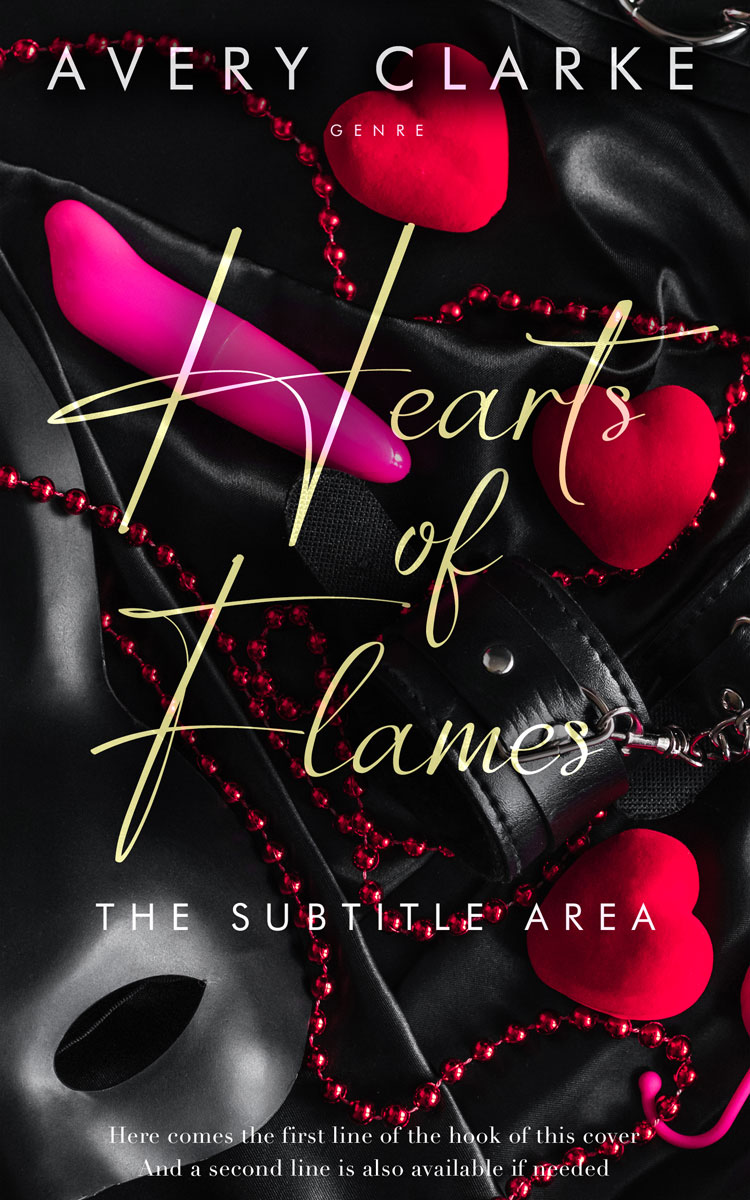 2D view of Premade Erotica Book Cover - Chestnut Rose