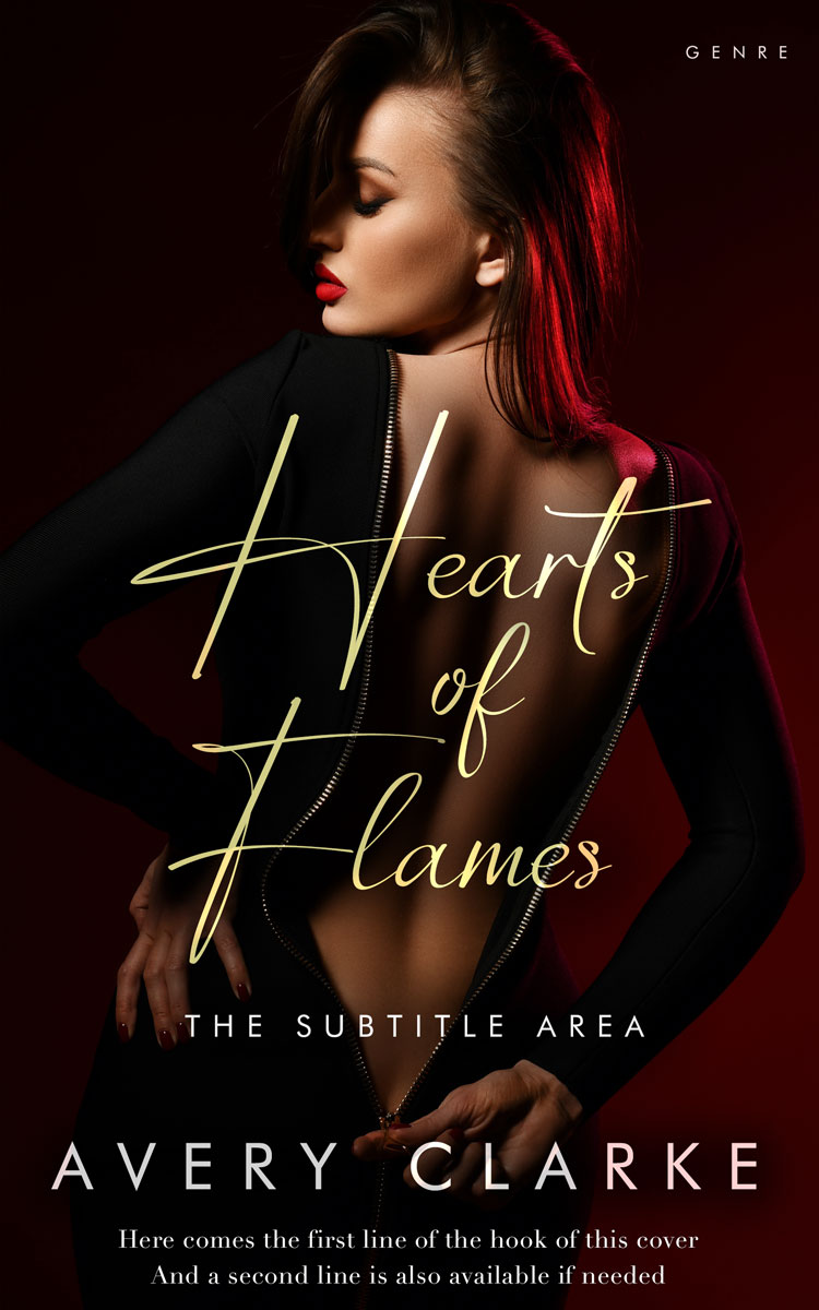 2D view of Premade Erotica Book Cover - Asphalt