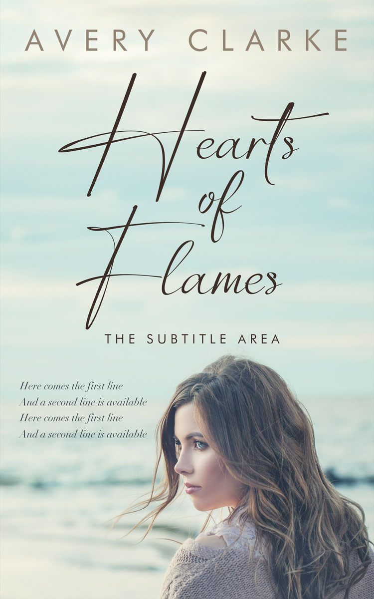 2D view of Premade Romance Book Cover - Paris White