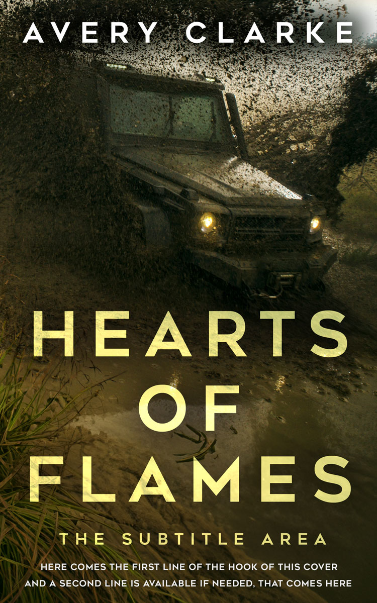 2D view of Premade Action & Adventure Book Cover - Eternity