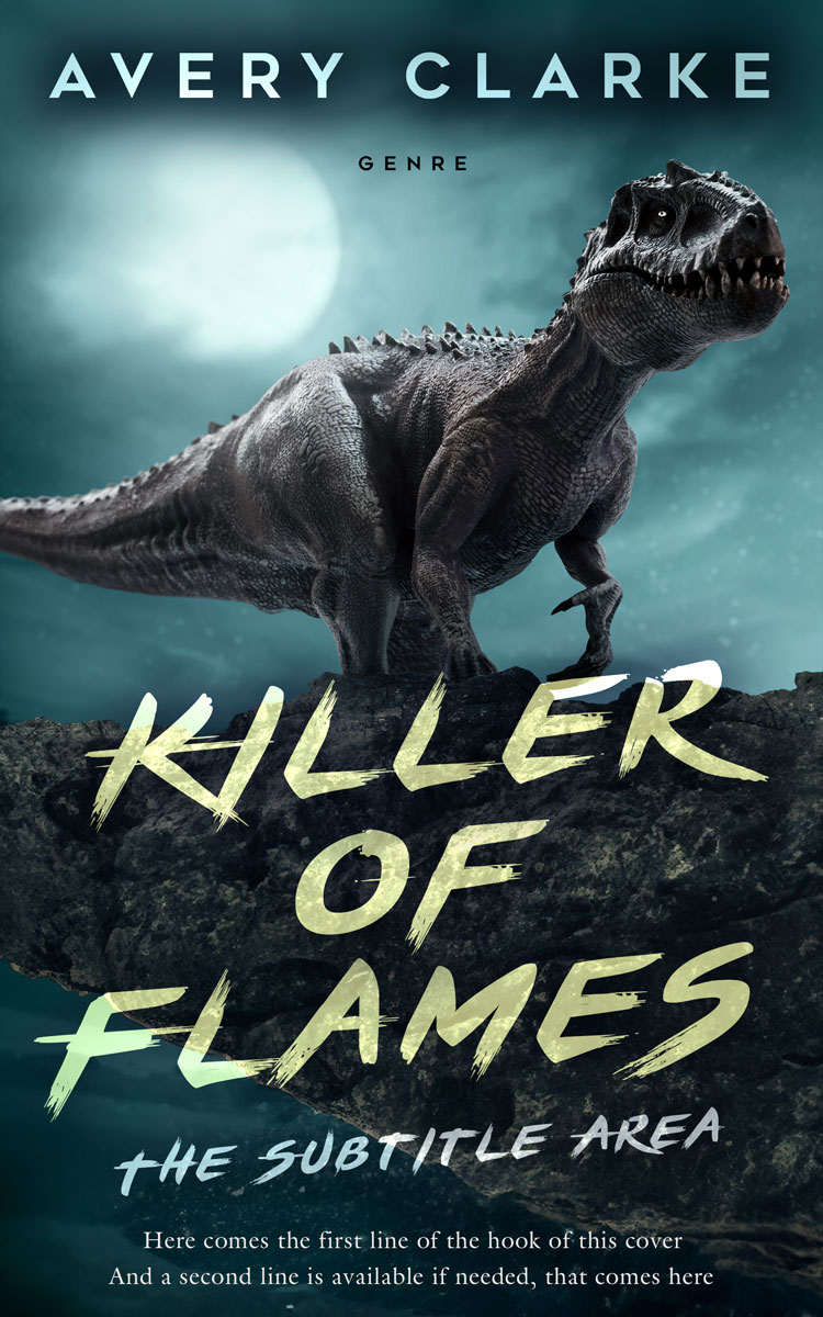 2D view of Premade Fantasy Book Cover - Timber Green