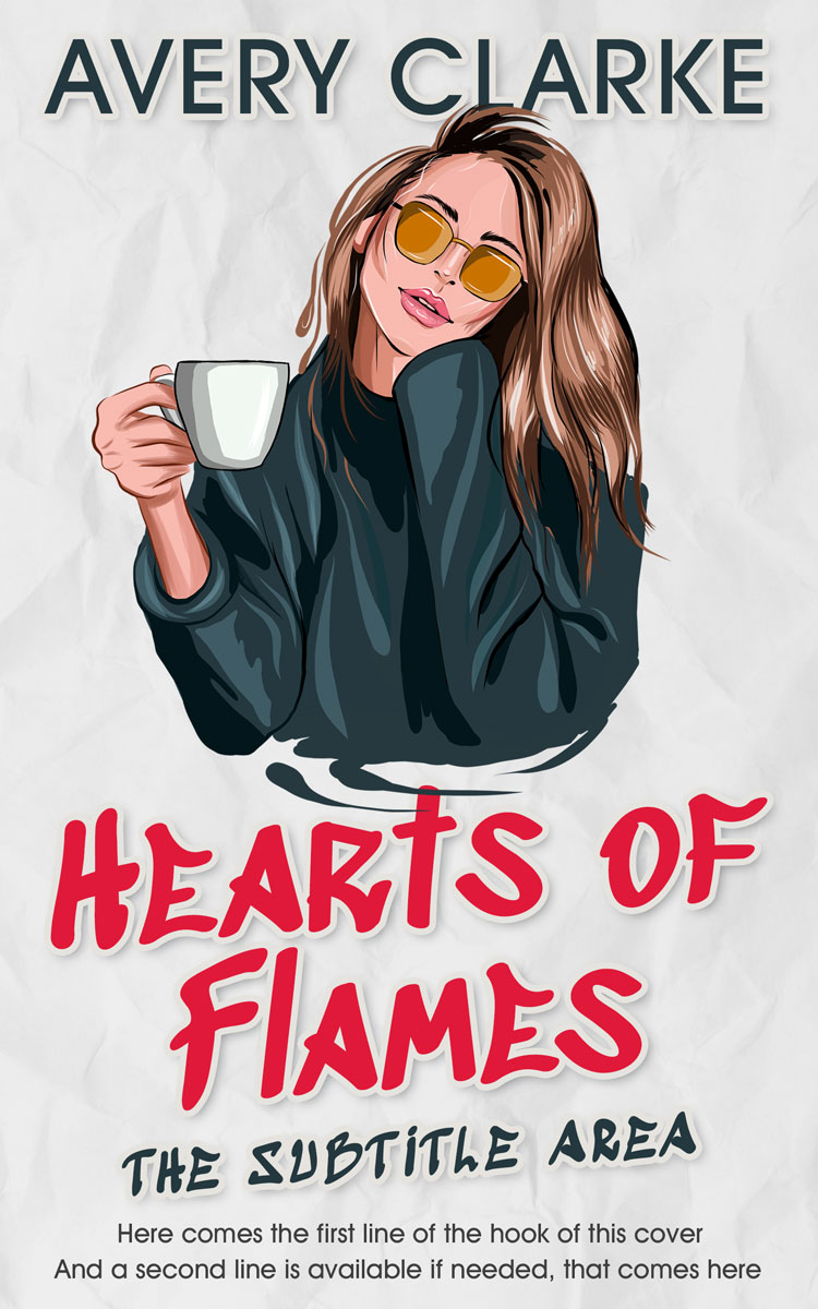 2D view of Premade Teen & Young Adult Book Cover - Outer Space