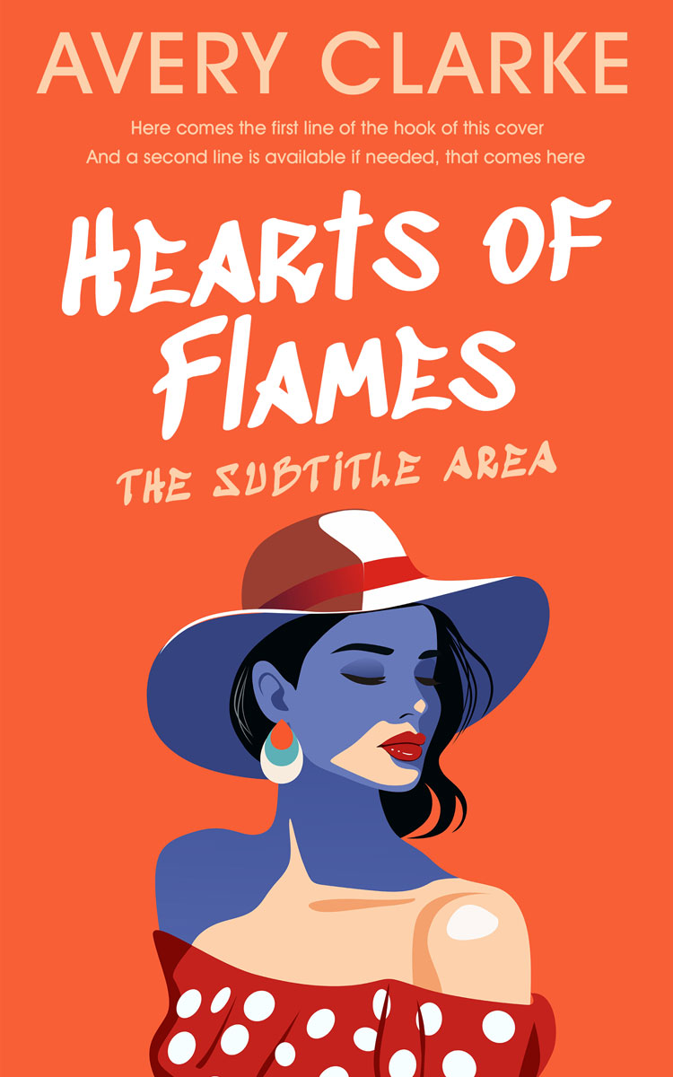 2D view of Premade Literary Fiction Book Cover - Flamingo