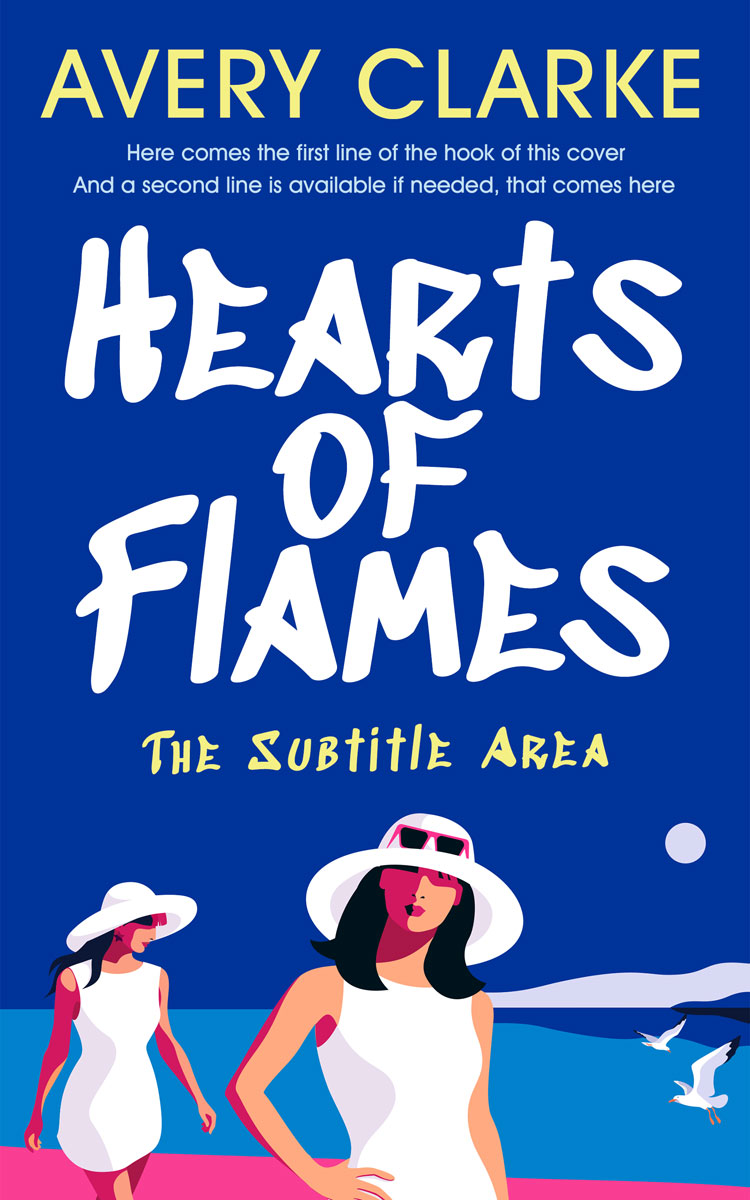 2D view of Premade Chick Lit Book Cover - Smalt