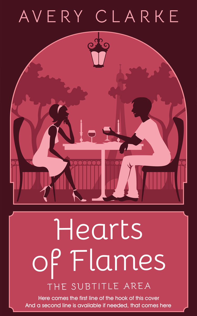 2D view of Premade Romance Book Cover - Hippie Pink