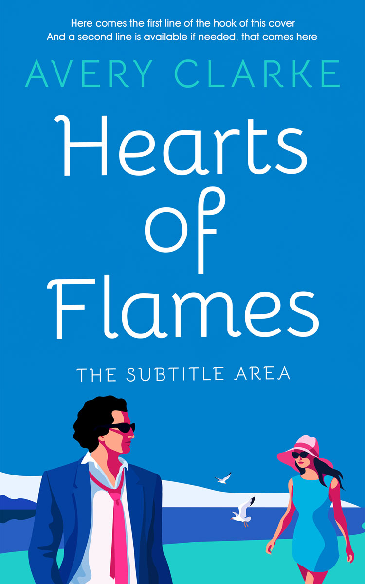 2D view of Premade Romance Book Cover - Lochmara