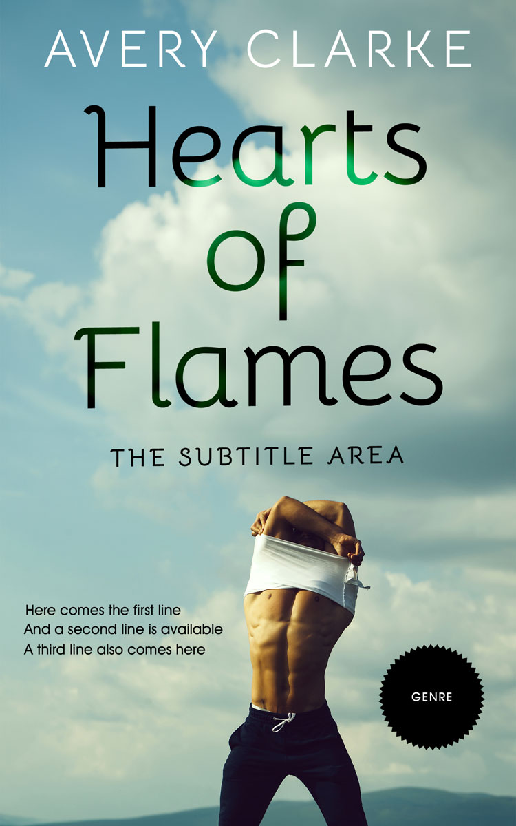 2D view of Premade Erotica Book Cover - Summer Green