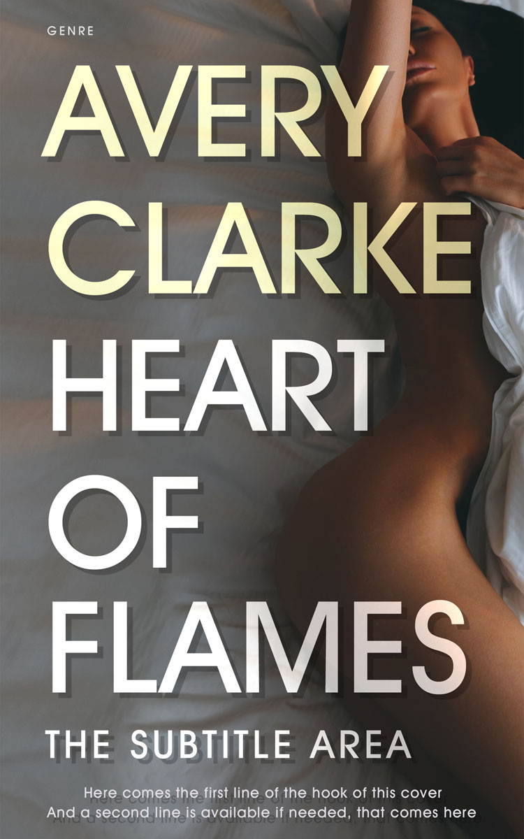 2D view of Premade Erotica Book Cover - Fuscous Gray