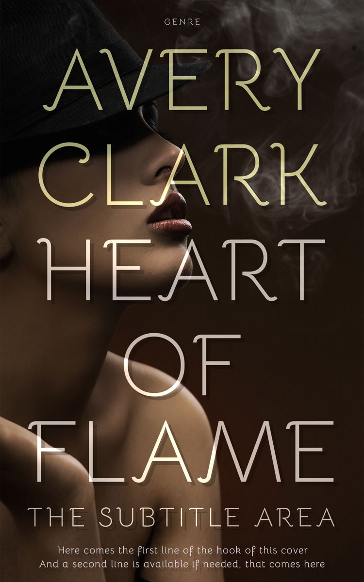 2D view of Premade Erotica Book Cover - Oil