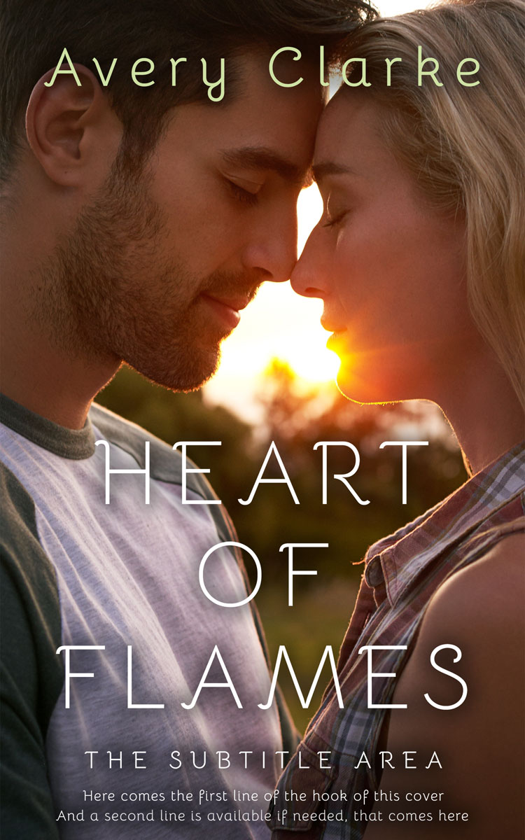 2D view of Premade Romance Book Cover - Saddle