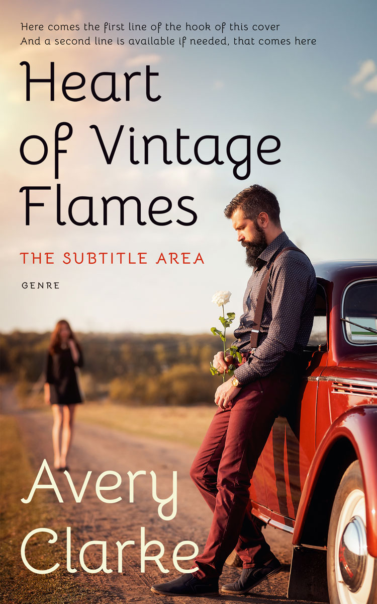 2D view of Premade Romance Book Cover - Sisal