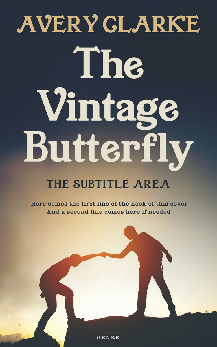 2D view of Premade Self-Improvement & Self-Help Book Cover - Stark White