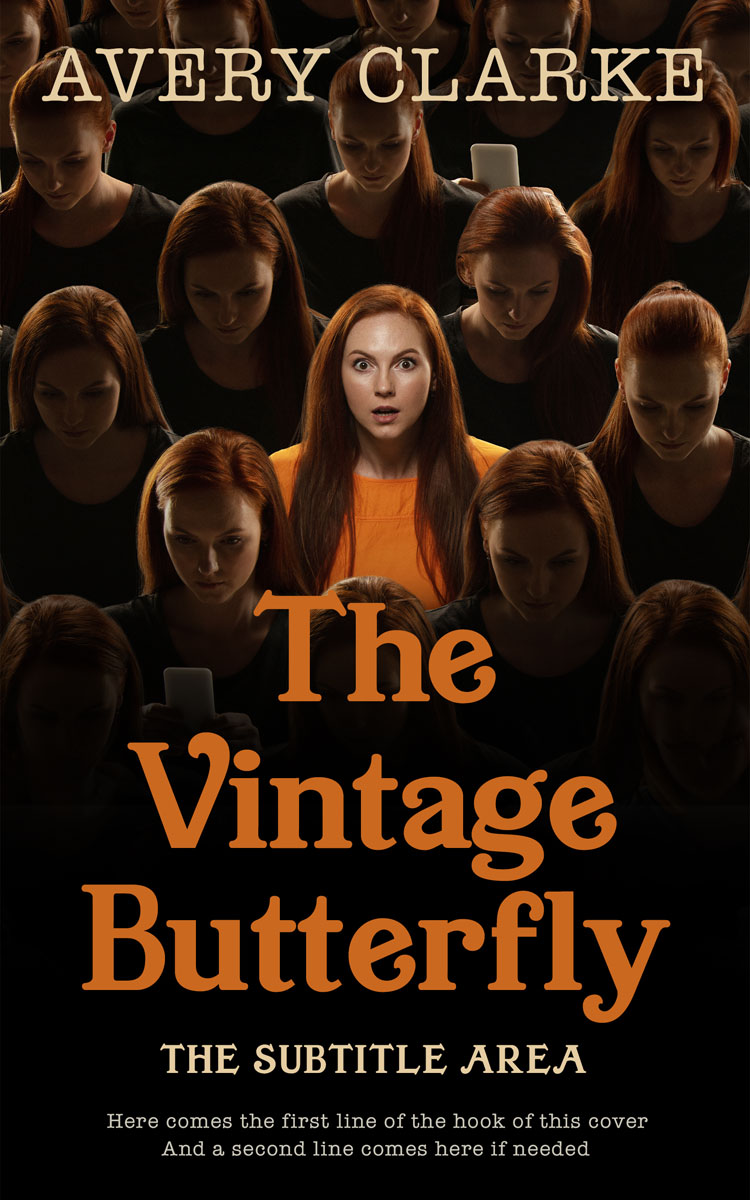 2D view of Premade Self-Improvement & Self-Help Book Cover - Copper