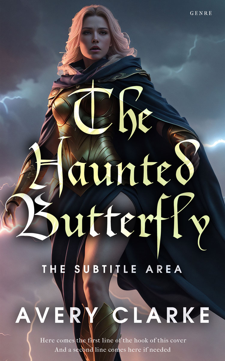 2D view of Premade Fantasy Book Cover - Shark