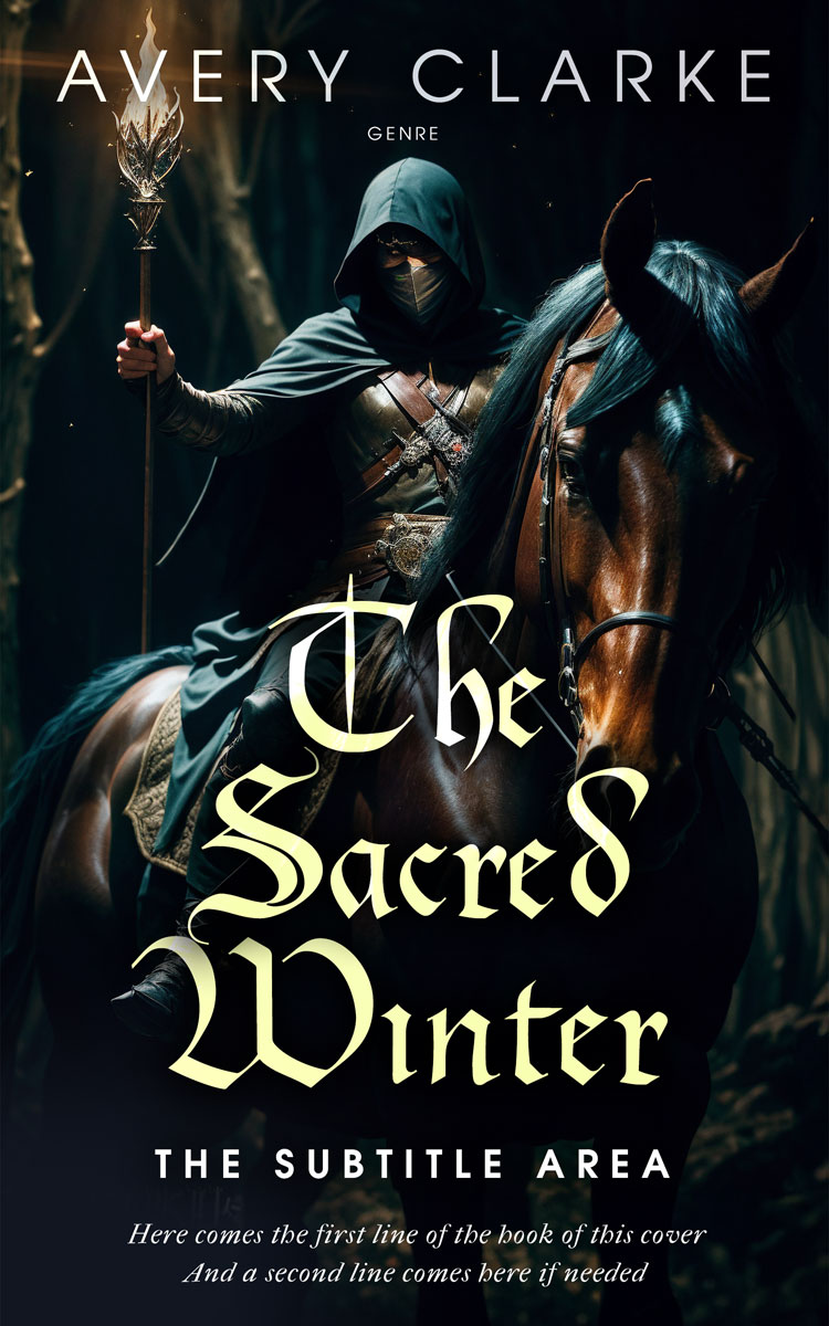 2D view of Premade Fantasy Book Cover - Woodsmoke