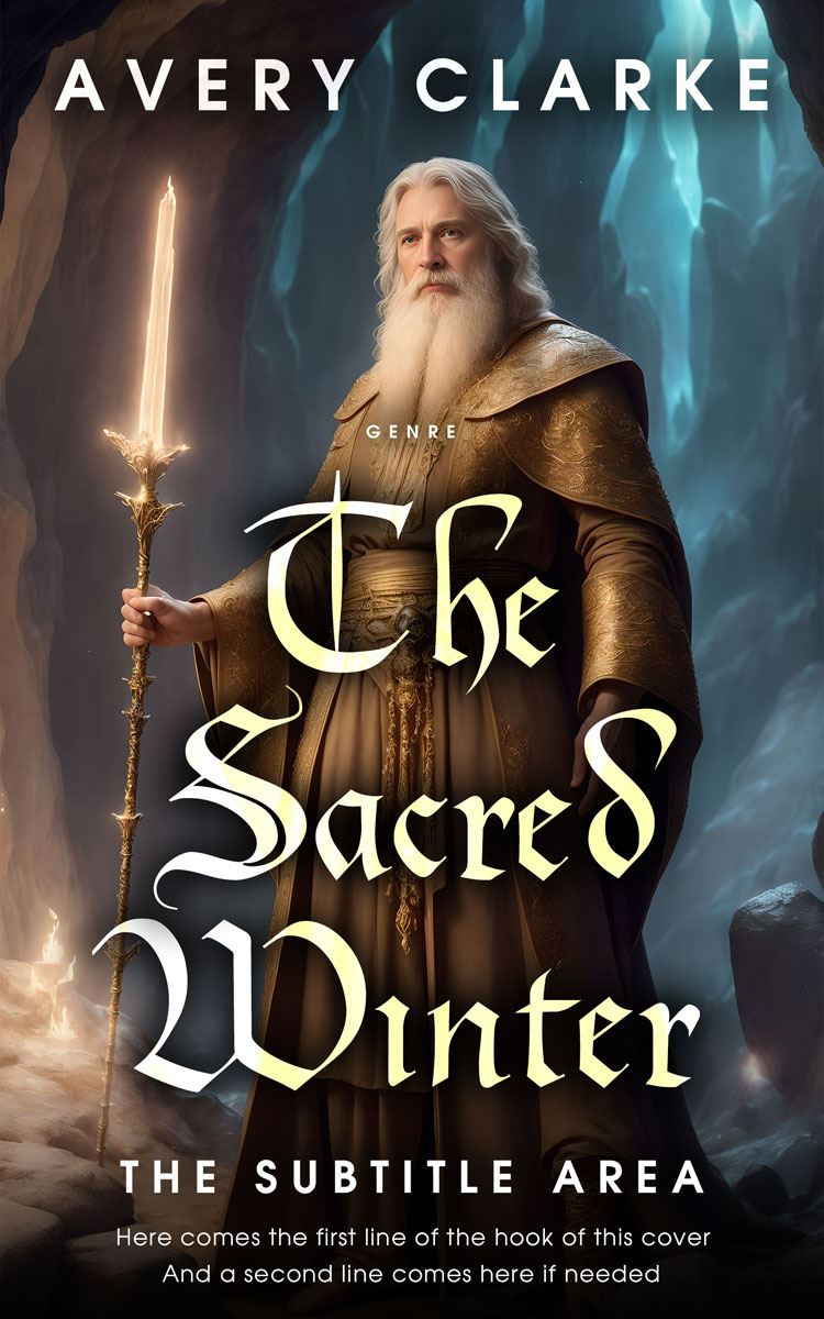 2D view of Premade Fantasy Book Cover - Mine Shaft