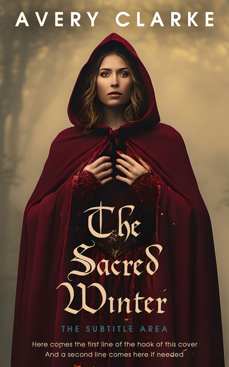 2D view of Premade Fantasy Book Cover - Jon