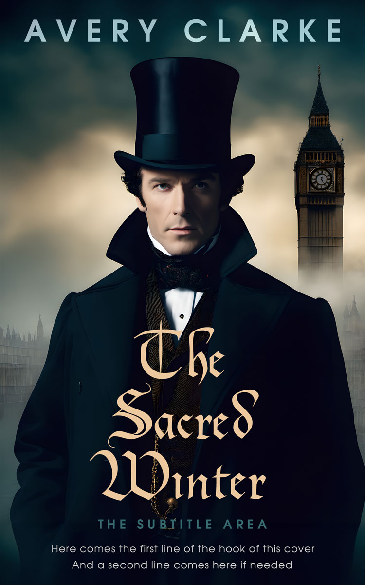 2D view of Premade Historical Book Cover - Bison Hide