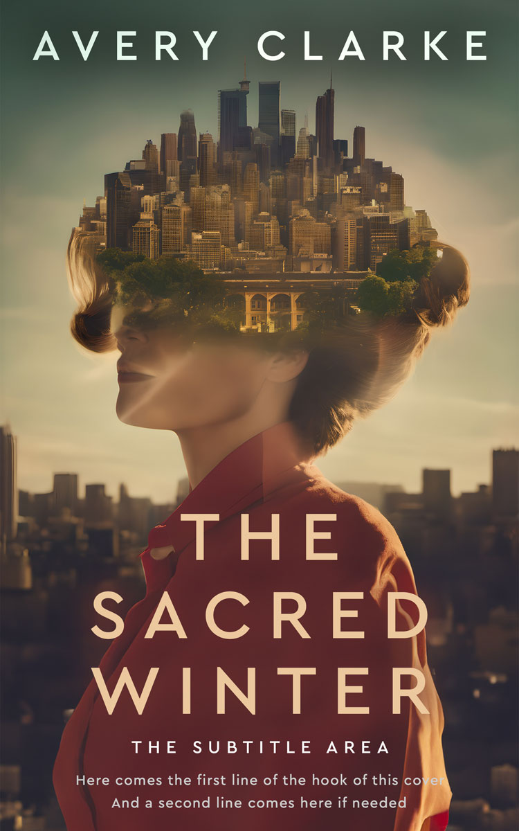 2D view of Premade Surreal Book Cover - Rock