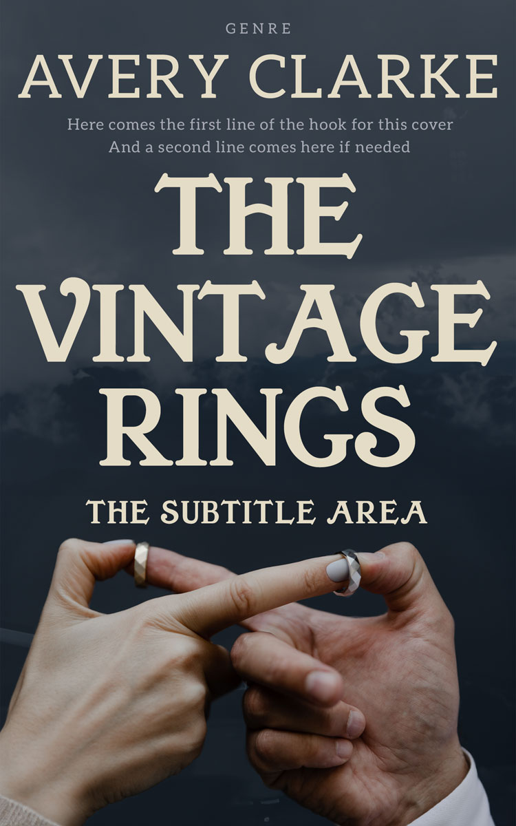 2D view of Premade Romance Book Cover - Outer Space