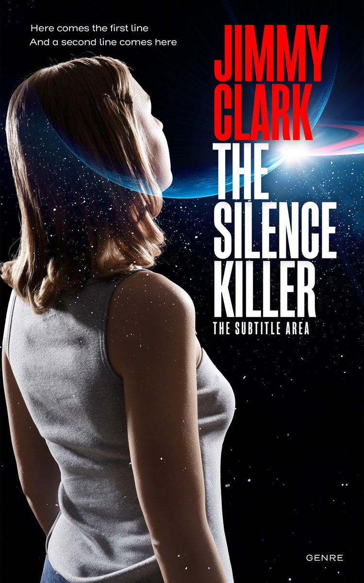 2D view of Premade Science Fiction Book Cover - Eunry