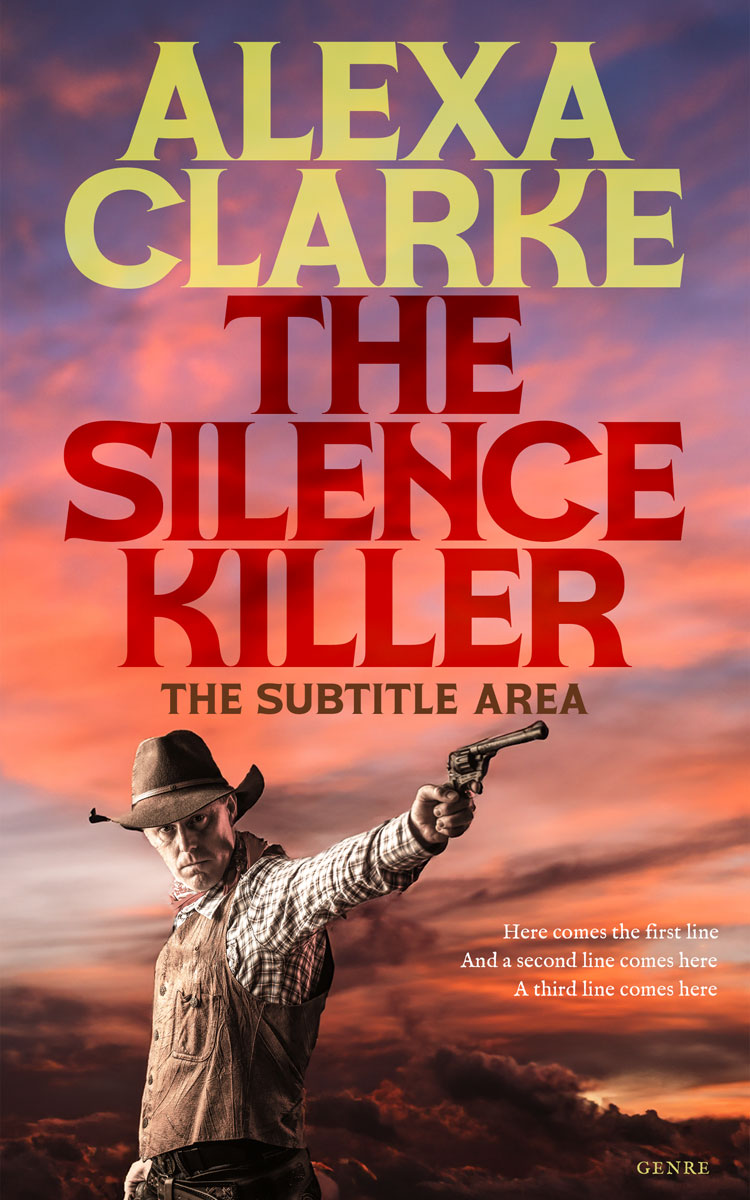 2D view of Premade Action & Adventure Book Cover - Old Rose