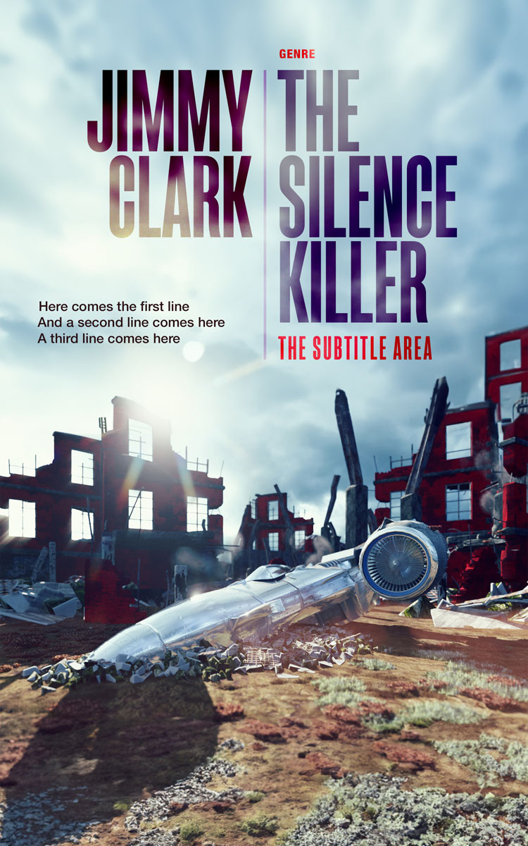 2D view of Premade Science Fiction Book Cover - Tiara