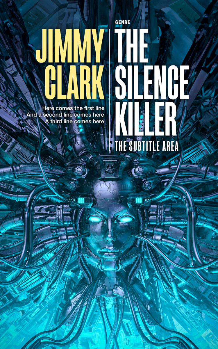 2D view of Premade Mystery & Thriller & Suspense Book Cover - Tiber