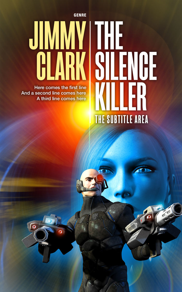 2D view of Premade Science Fiction Book Cover - Thunder