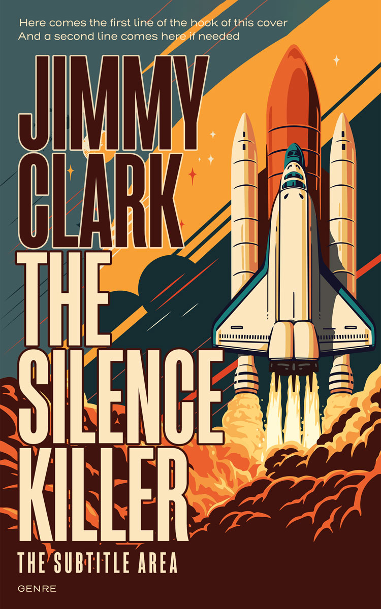 2D view of Premade Science Fiction Book Cover - Woody Brown