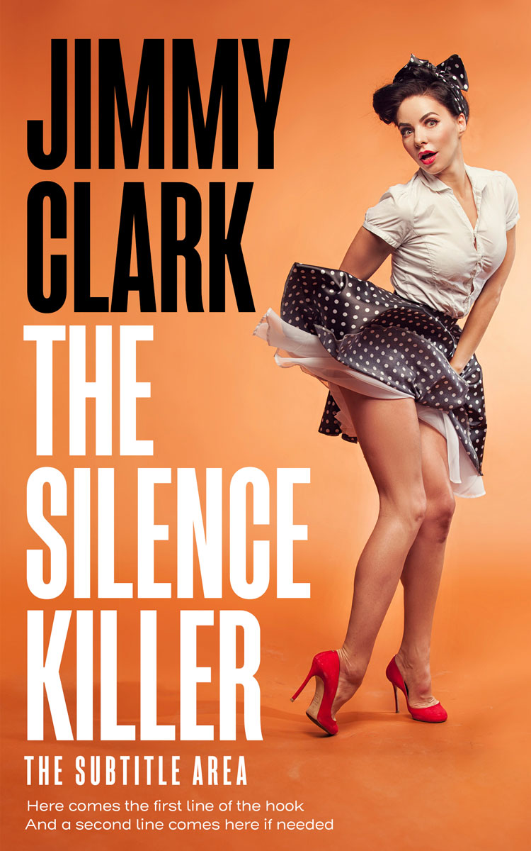 2D view of Premade Chick Lit Book Cover - Terracotta