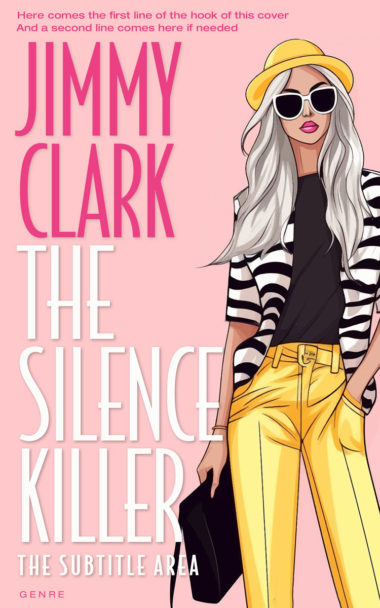 2D view of Premade Chick Lit Book Cover - Mandys Pink