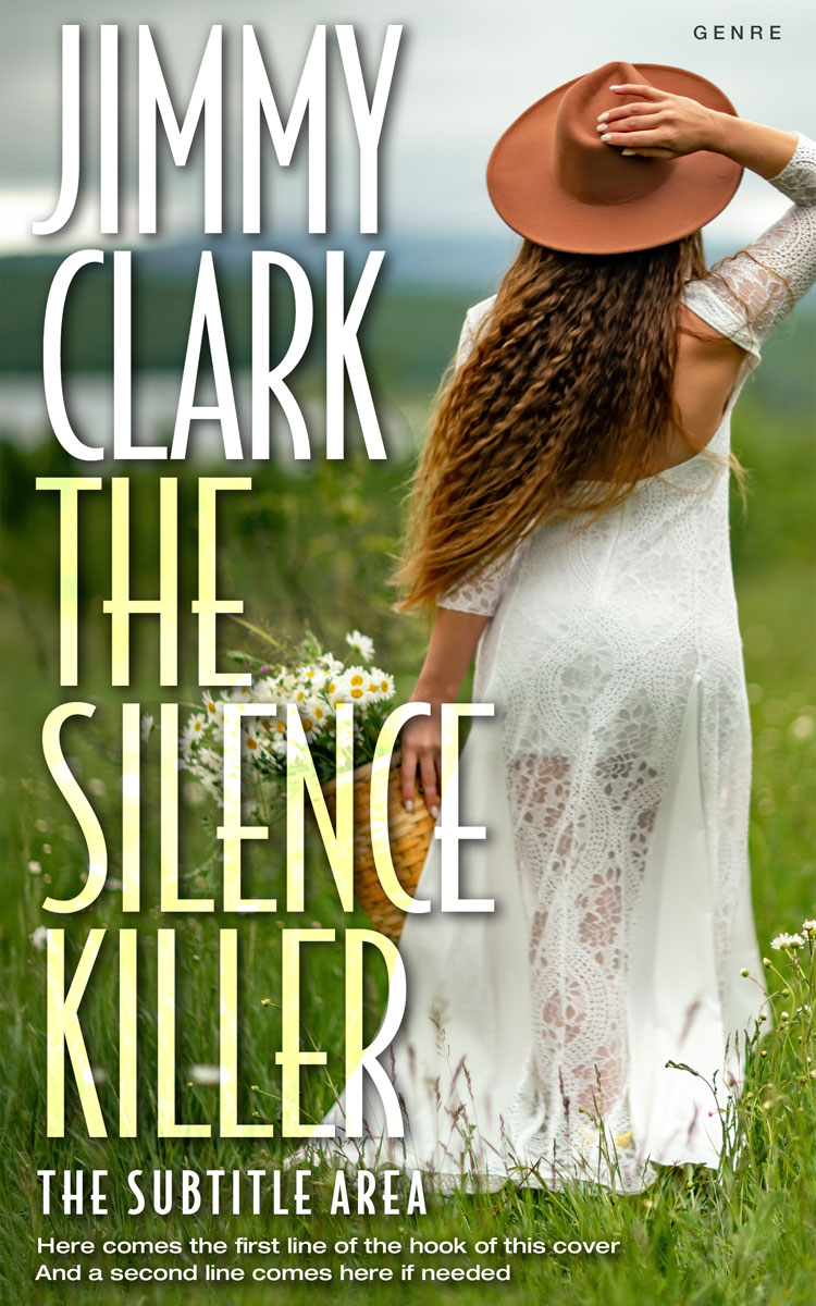 2D view of Premade Literary Fiction Book Cover - Foggy Gray