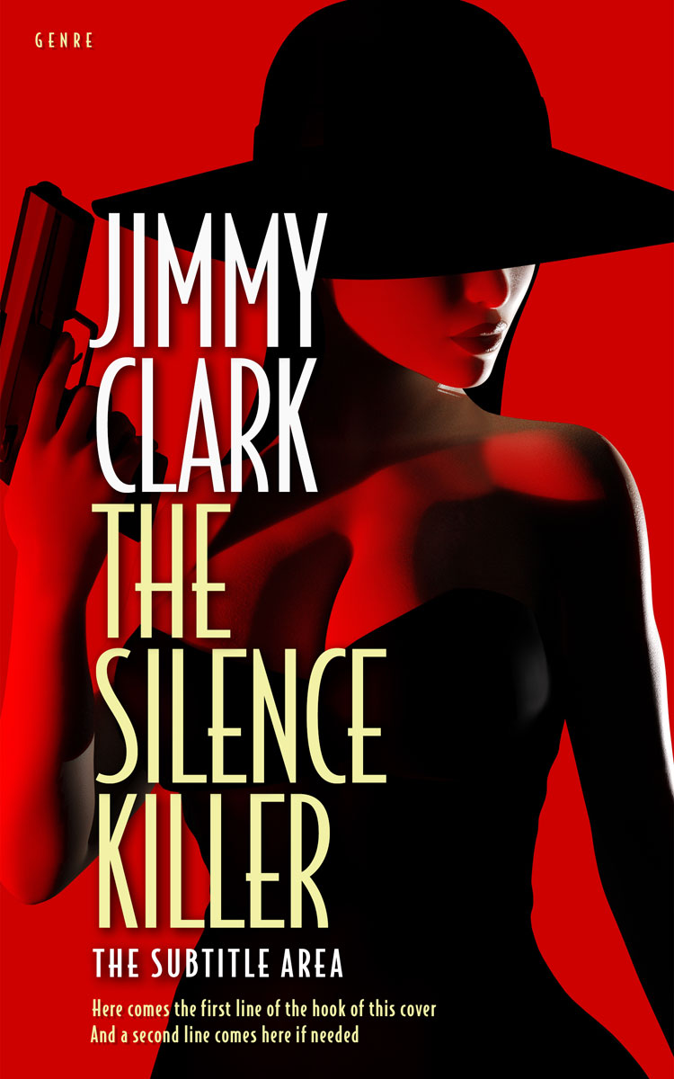 2D view of Premade Mystery & Thriller & Suspense Book Cover - Graphite