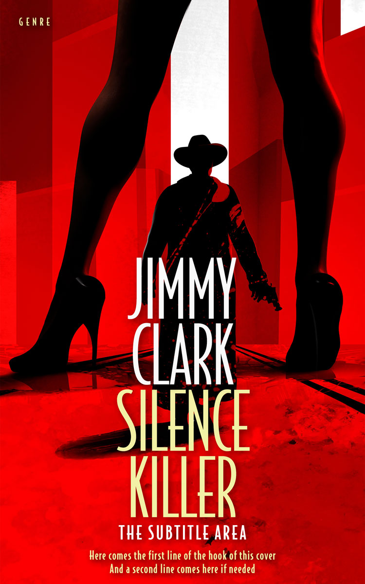 2D view of Premade Mystery & Thriller & Suspense Book Cover - Asphalt