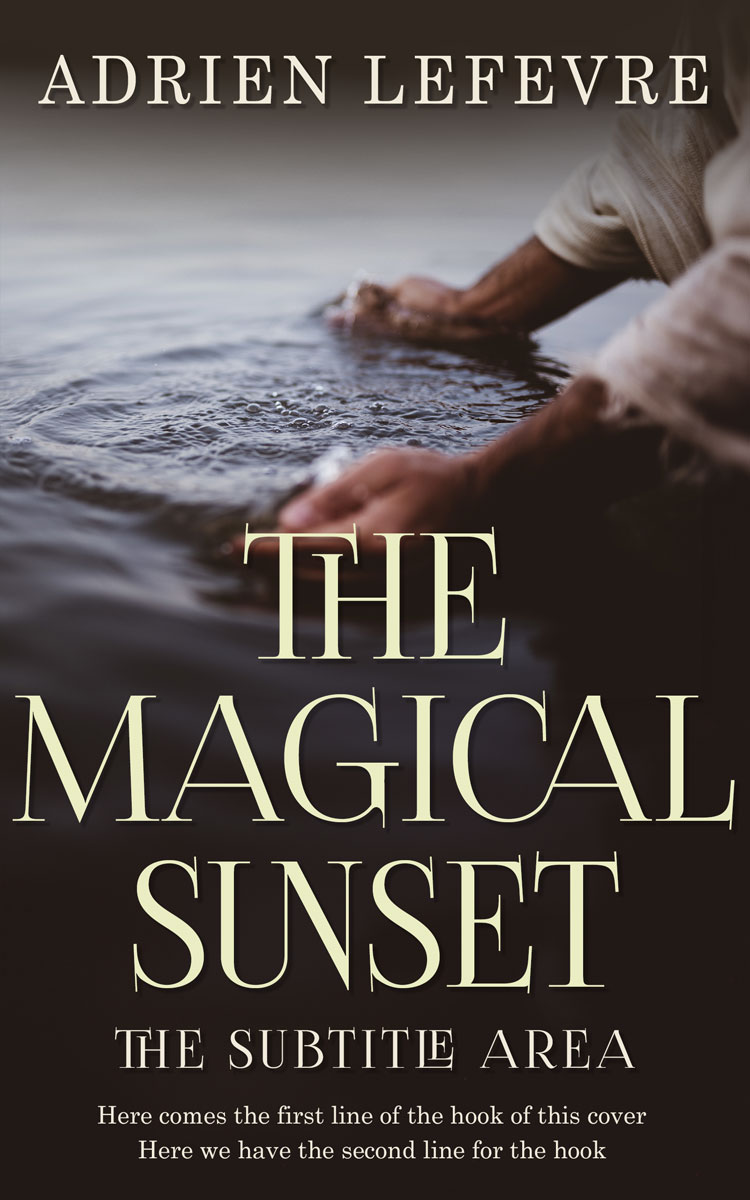 2D view of Premade Fantasy Book Cover - Cocoa Brown