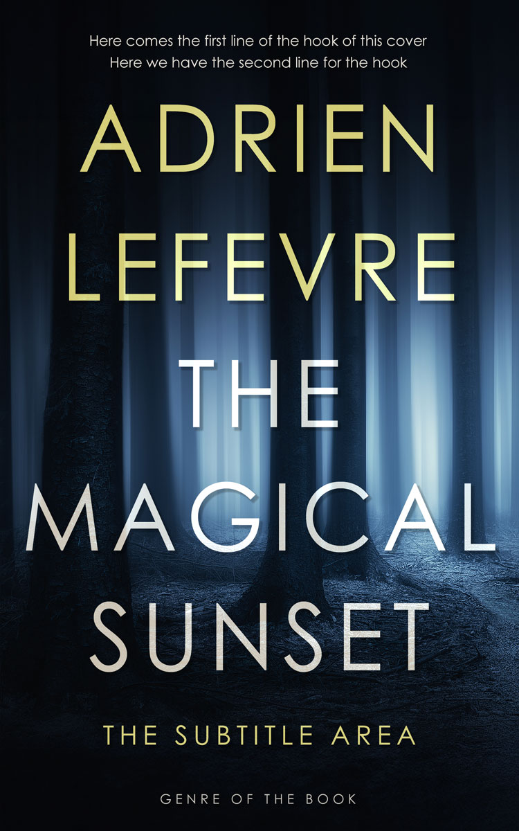 2D view of Premade Mystery & Thriller & Suspense Book Cover - Ebony