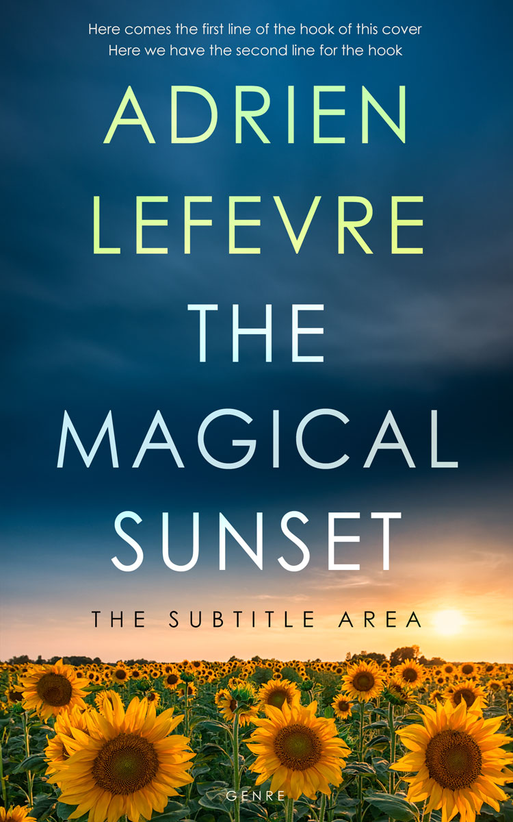 2D view of Premade Nature Book Cover - Chathams Blue