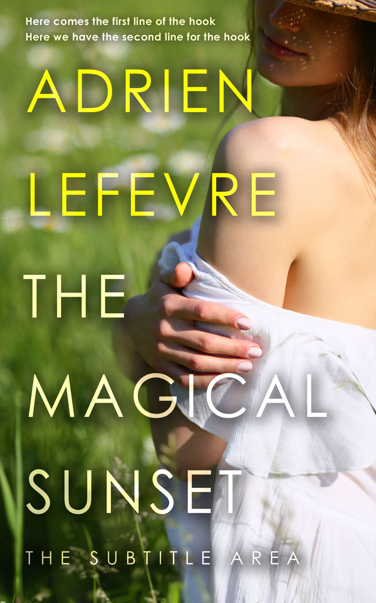 2D view of Premade Chick Lit Book Cover - Woodland